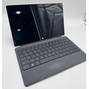 Microsoft Surface RT 32GB Tablet with Keyboard Silver For Parts Not Working